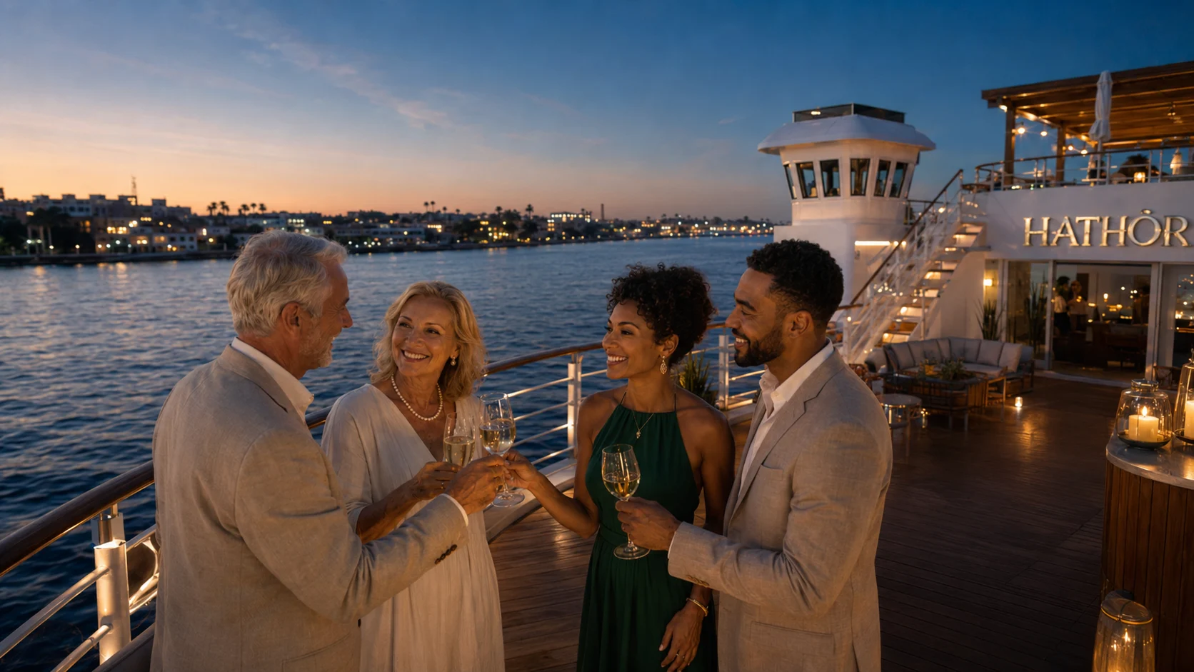 Luxury cabin repose aboard Hathor