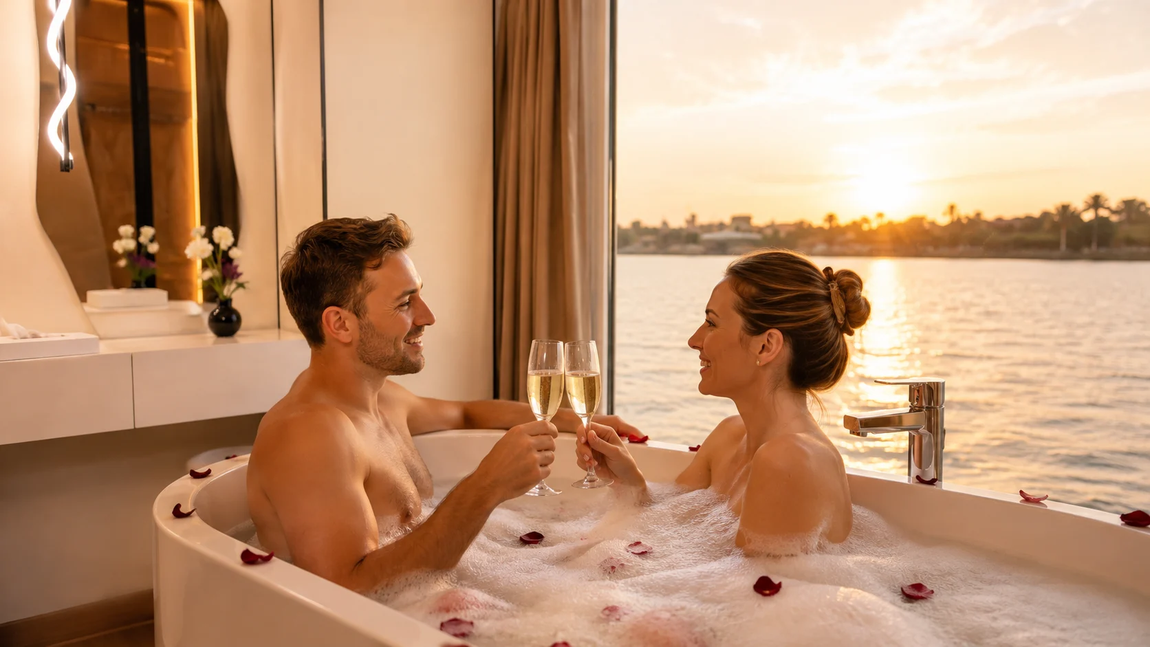 A Royal Suite aboard Hathor Dahabiya