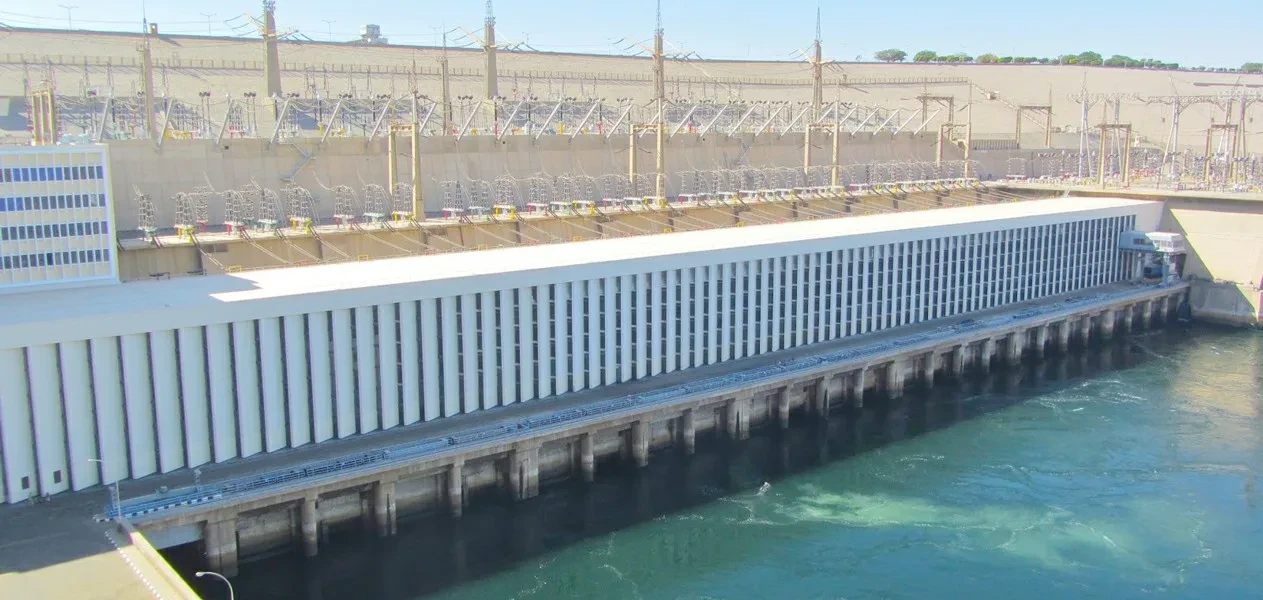 Panoramic view of the Aswan High Dam