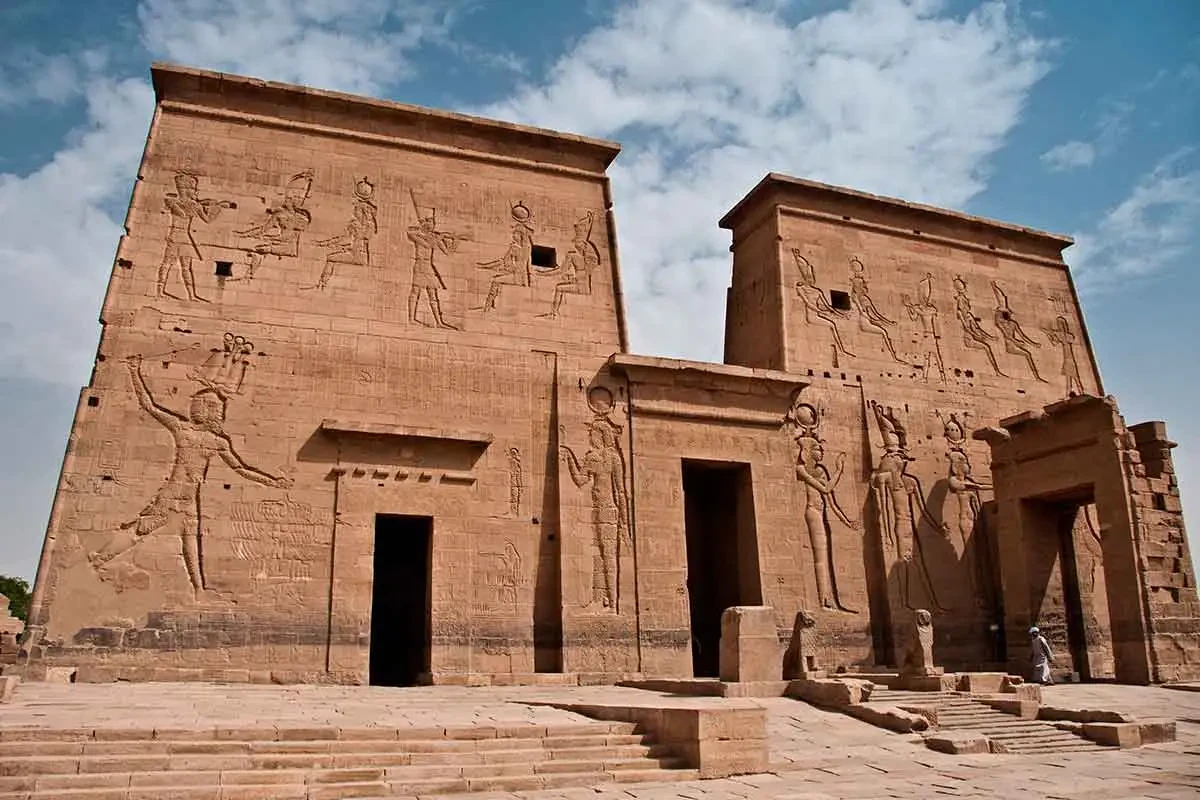 Grand pylon entrance of Edfu Temple