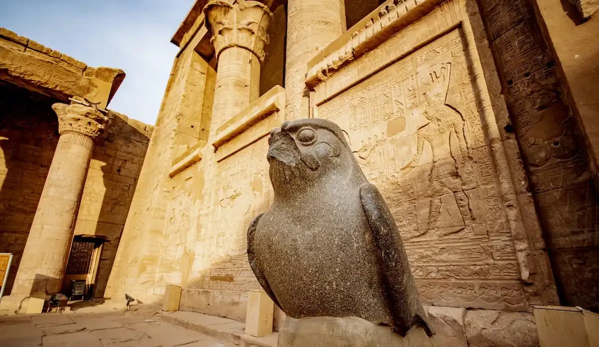 Statue of Horus at Edfu Temple